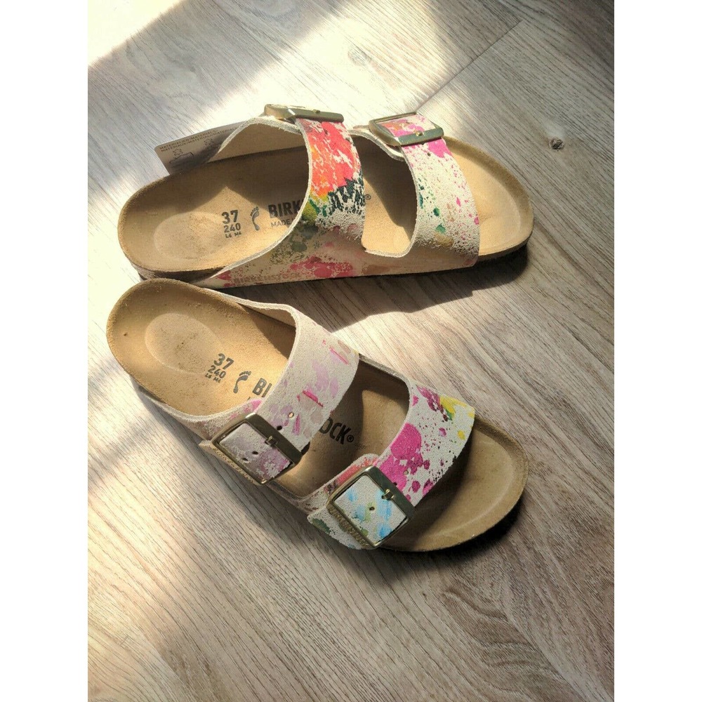 Birkenstock Arizona Flower Crush Suede Sandals - Picture 2 of 12